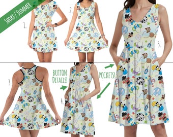 Toy Story Style - Disney Inspired Dress in Xs - 5XL - Short Length Styles - RUSH AVAIL!