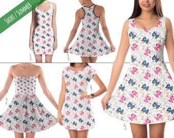 5XL Short Summer Styles Minnie Best Day Ever Disney Inspired Dress in XS