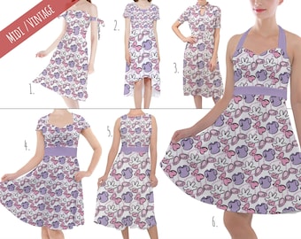 Dress Like Daisy - Theme Park Inspired Midi Dress in XS - 5XL - Vintage Retro Inspired