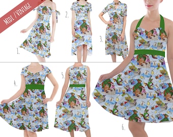 Robin Hood - Theme Park Inspired Midi Dress in XS - 5XL - Vintage Retro Inspired