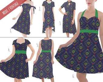 Poison Apple Evil Queen - Villains Inspired - Midi Dress in XS - 5XL - Vintage Retro Inspired