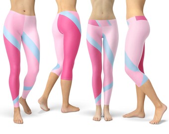 The Bubblegum Wall - Theme Park Inspired Leggings in Capri or Full Length, Sports | Yoga | Winter Styles in Sizes Xs - 5XL - RUSH AVAIL!