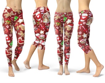 Christmas Leggings - Etsy