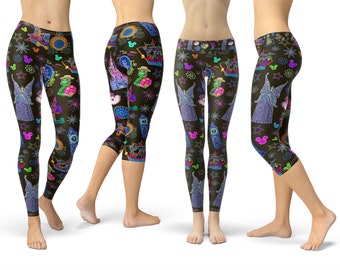 Main Street Electrical Parade - Theme Park Inspired Leggings in Capri or Full Length, Sports | Yoga | Winter Styles in Sizes Xs - 5XL