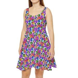 Inside Out Pixar inspiriert - Frauen Skater Kleid (hergestellt in den USA)