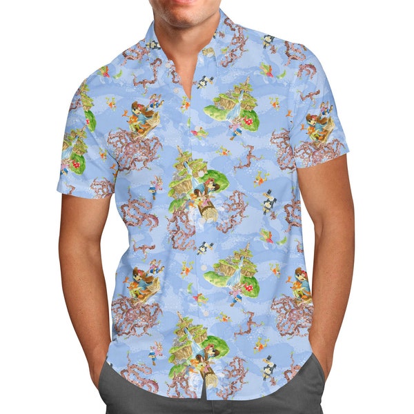 Briar Patch Splash Mountain Theme Park Inspired - Men's Button Down Short-Sleeved Shirt in Xs - 5XL - RUSH AVAIL!