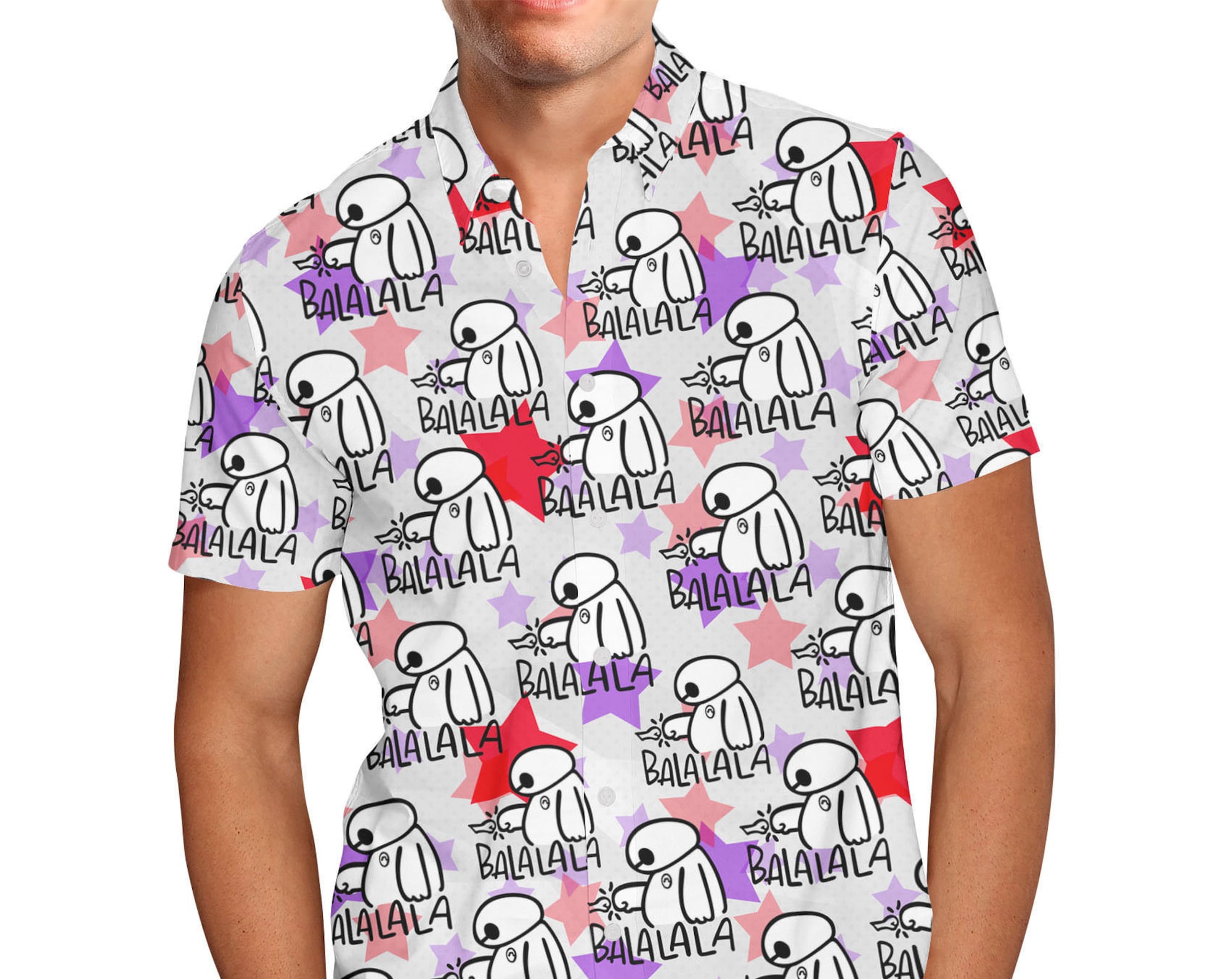 Baymax Balala Big Hero 6 Disney Hawaiin T Shirt