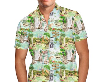 Disney mens button on sale down shirts