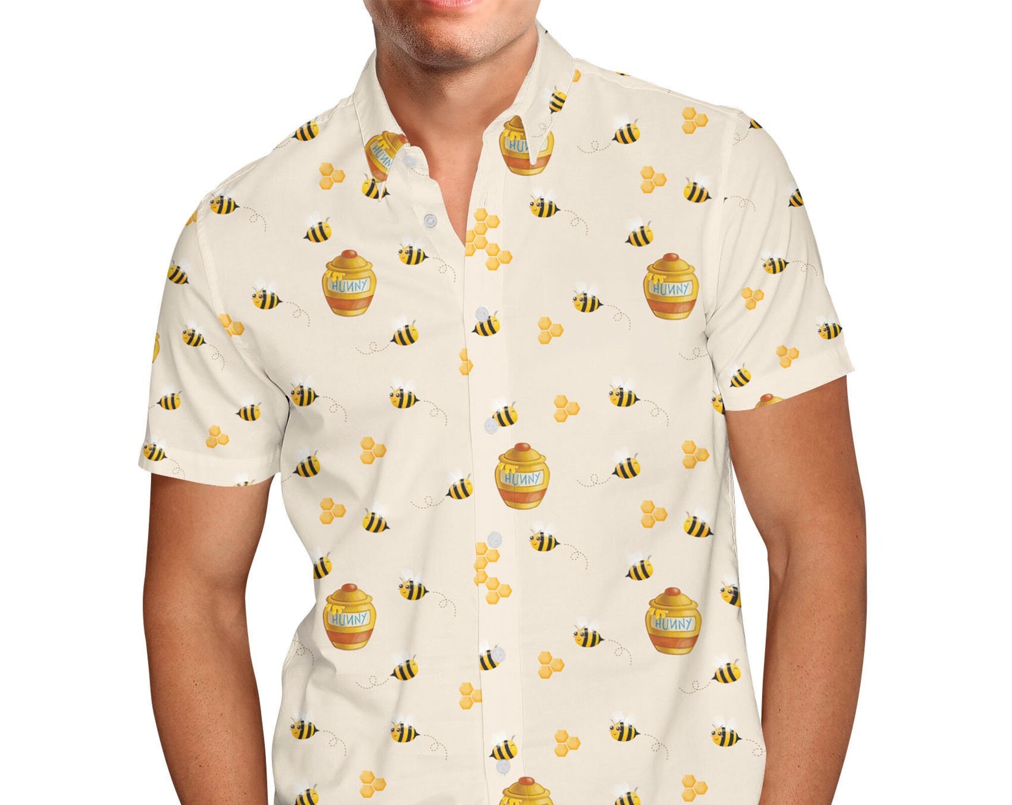 Hunny Pots Disney Hawaiin T Shirt
