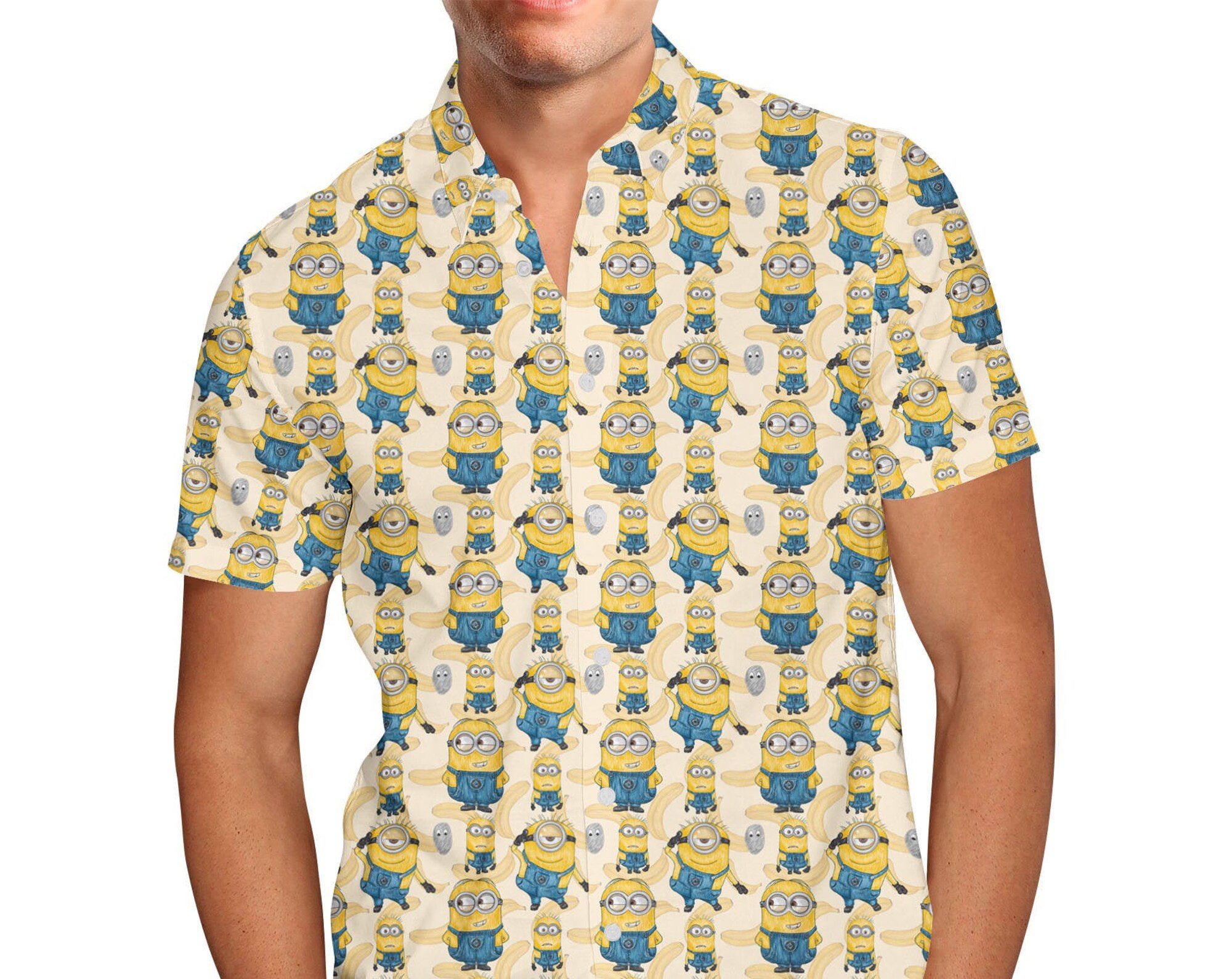 Minions Bananas Disney Hawaiin T Shirt