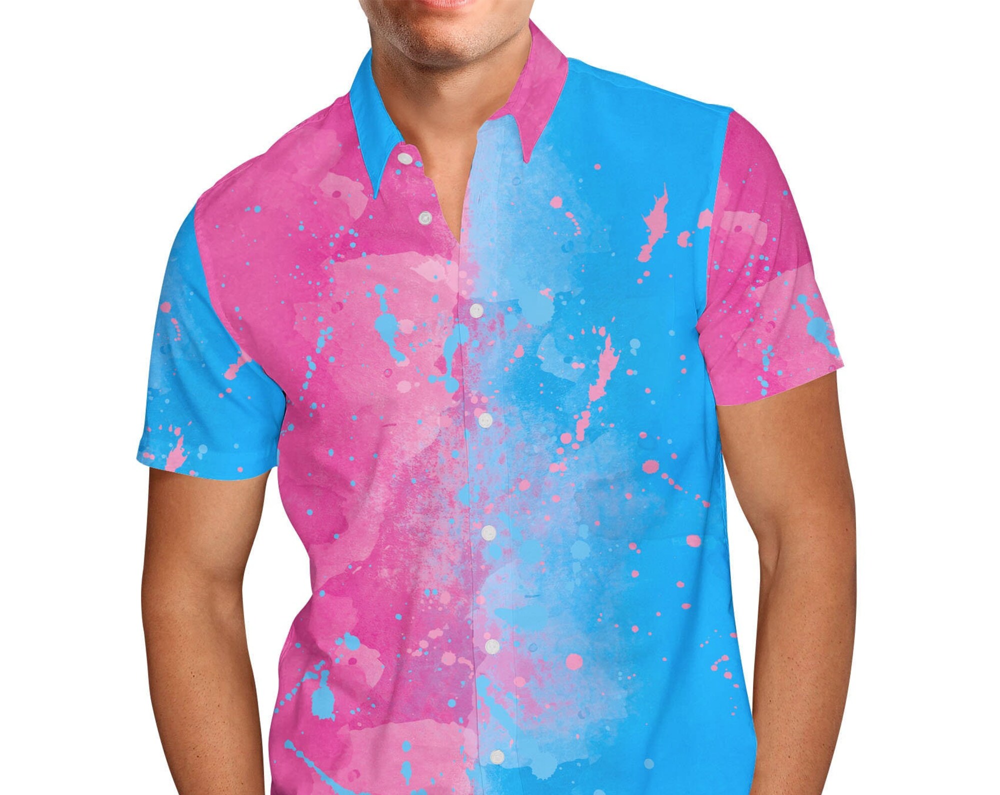 Pink or Blue Disney Hawaiin T Shirt
