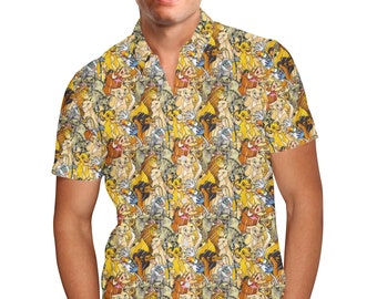 Donald duck button down shirt outlet