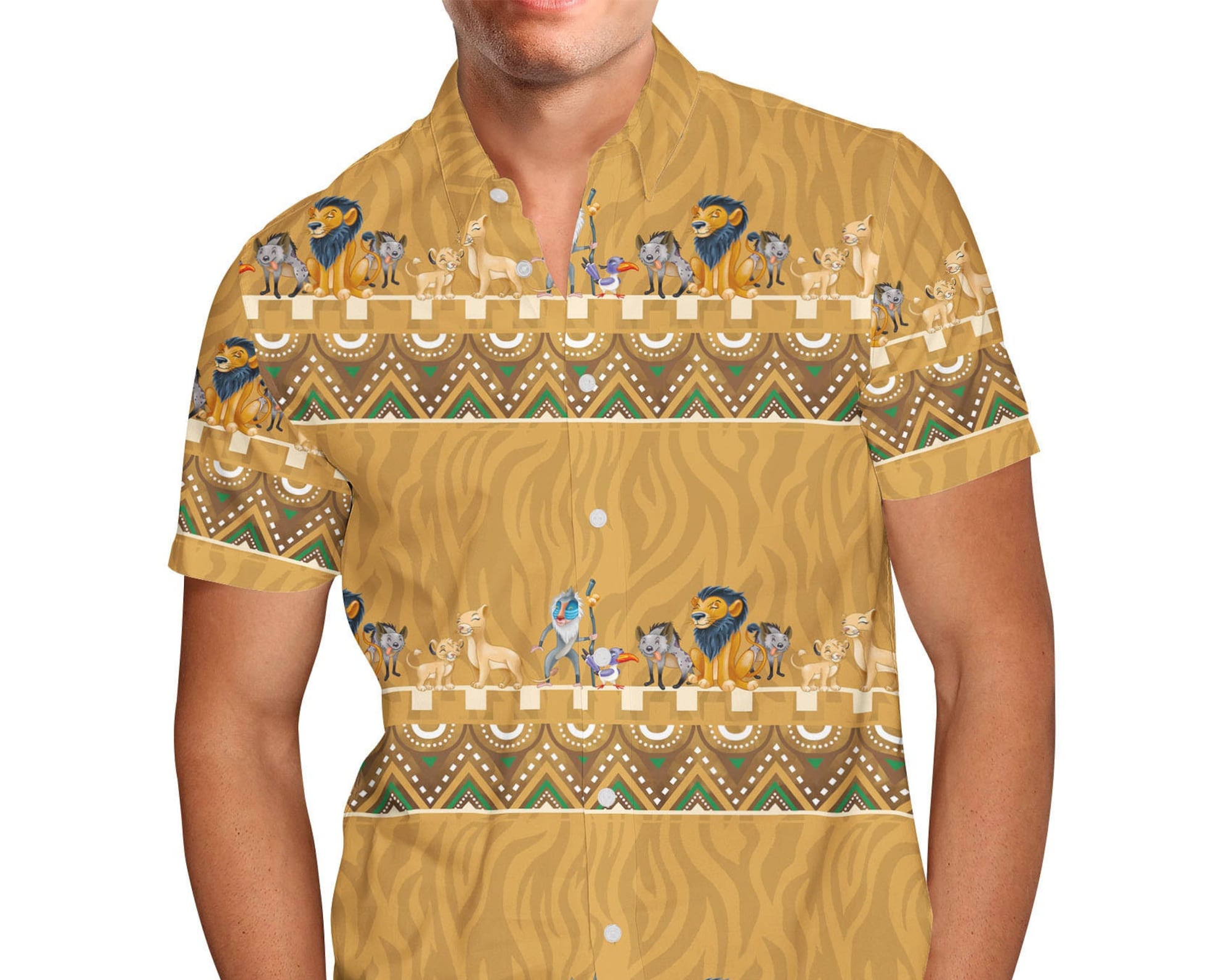 Discover Lion King Friends Tribal Disney Hawaiin T Shirt