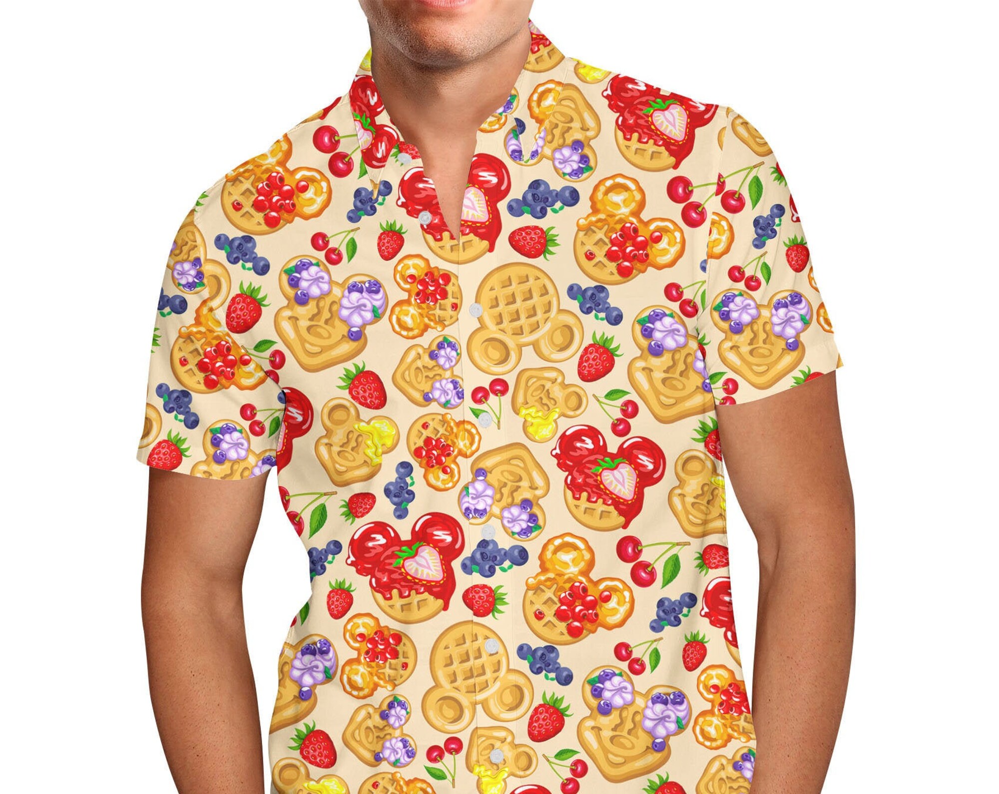Magical Breakfast Waffles Disney Hawaiin T Shirt