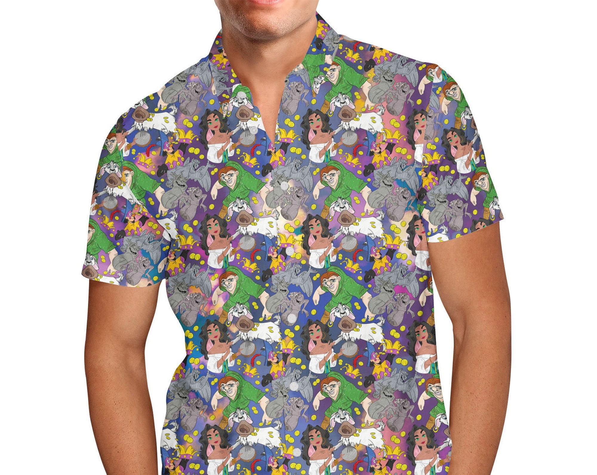 Discover Hunchback Of The ND Sketched Disney Hawaiin Shirt