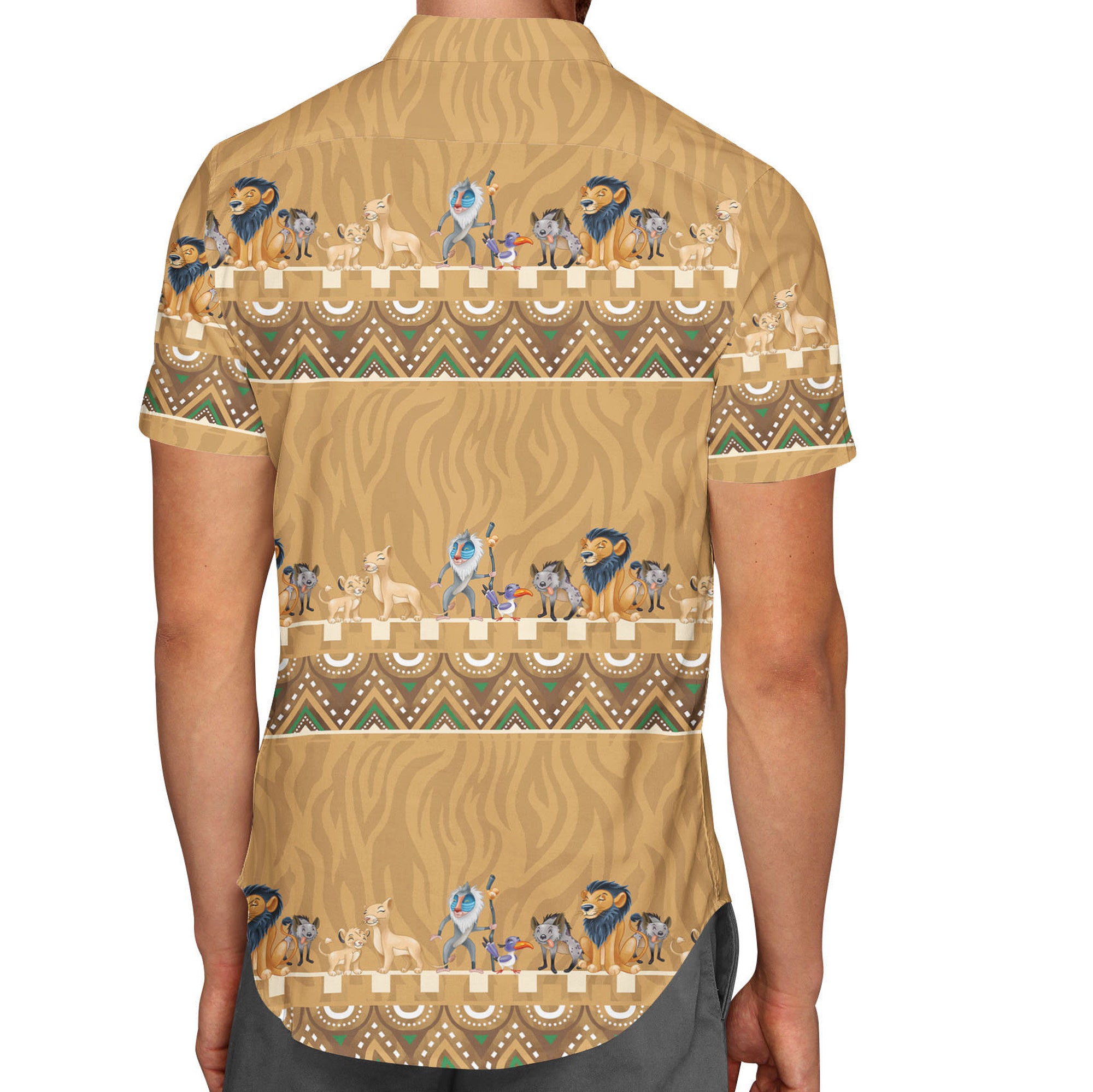Lion King Friends Tribal Disney Hawaiin T Shirt