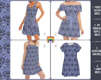 Haunted Mansion Wallpaper - Disney Inspired Summer Dress in XS–5XL (New Global Edition)