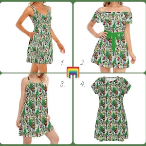 Mickey & Friends Christmas Decorations - Disney Inspired Summer Dress in XS–5XL (New Global Edition)