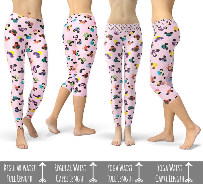 Disney Princess Mouse Ears Leggings in Capri or Full Length Etsy