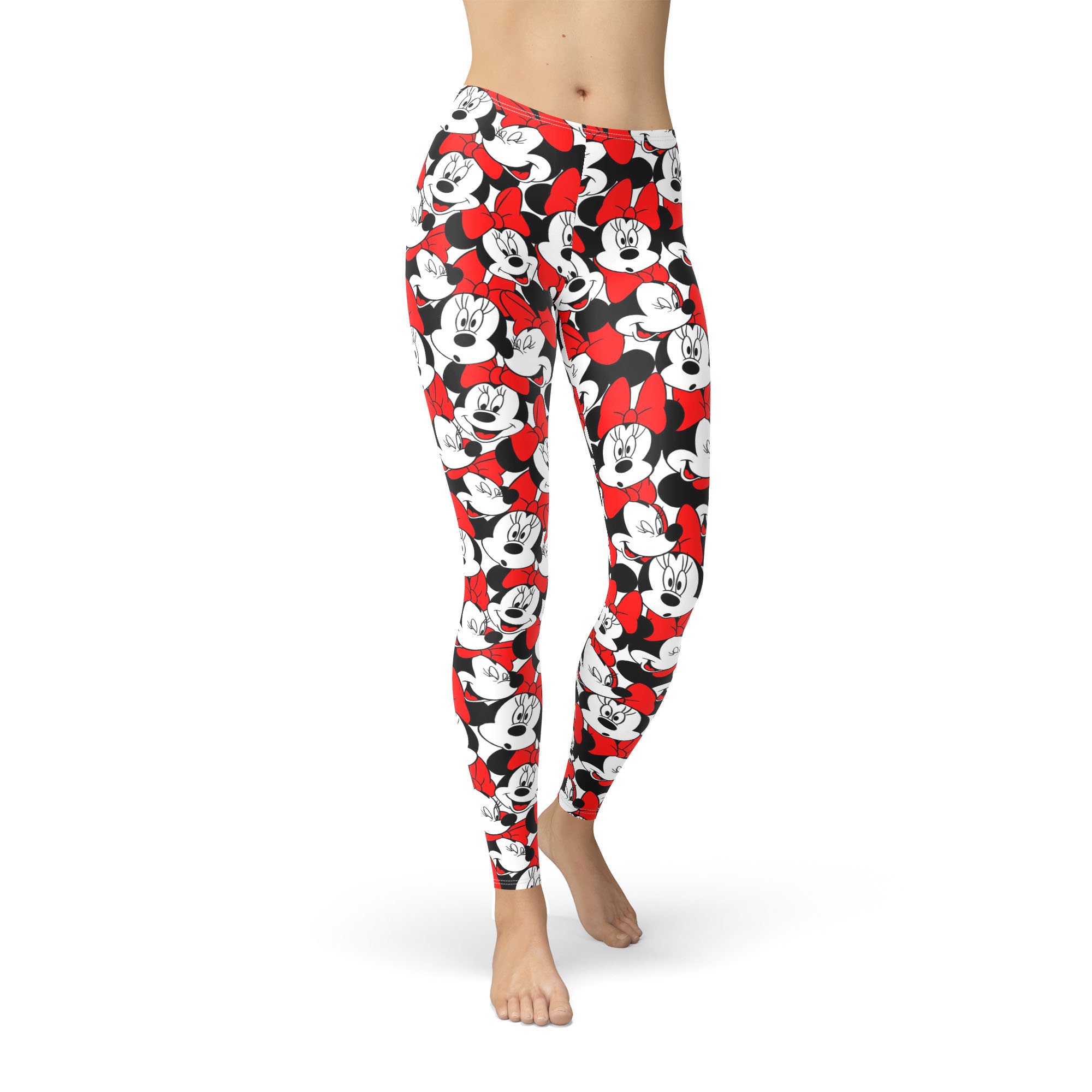 Many Faces of Minnie Mouse - Theme Park Inspired Leggings