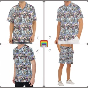 Frozen Journey - Disney Inspired Men&#39;s  Button Down Shirt, Shorts, Polo, T-shirt in XS–8XL (New Global Edition)