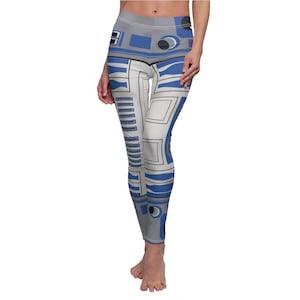 Little Blue Droid - Women&#39;s Full Length Leggings (Made in USA)