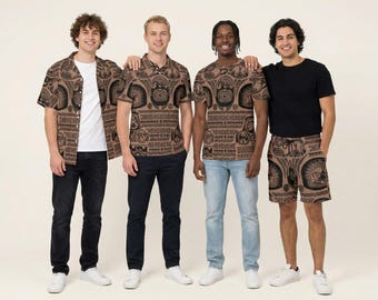 Tatuajes de Maui inspirados en Moana: Camisa, shorts, polo y camiseta para hombre inspirados en Disney (tallas XS-8XL) (Nueva edición global)