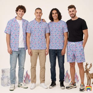 Bruni the Fire Spirit - Disney Inspired Men's  Button Down Shirt, Shorts, Polo, T-shirt in XS–8XL