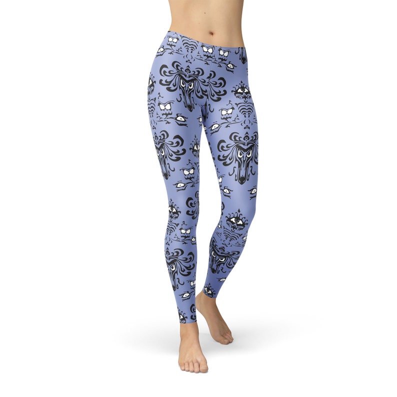 Winter Styles in Sizes XS Sports Leggings in Capri or Full Length Haunted Mansion Wallpaper 3XL Yoga