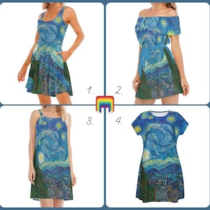Van Gogh Starry Night - Disney Inspired Summer Dress in XS–5XL (New Global Edition)