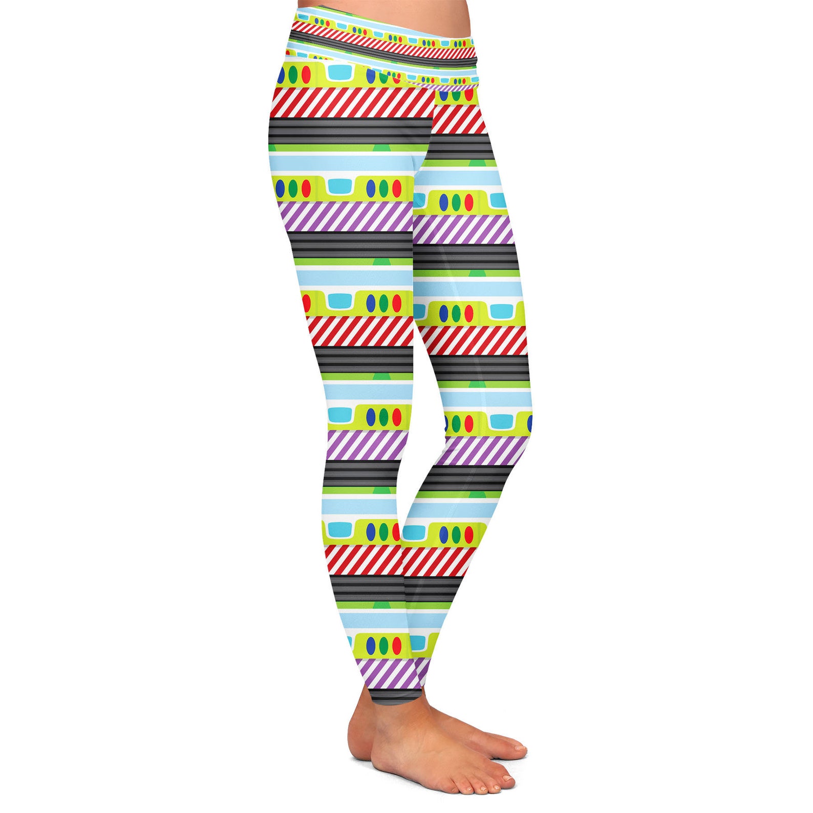 Buzz Lightyear Toy Story Disney Pixar Inspired Leggings in Etsy