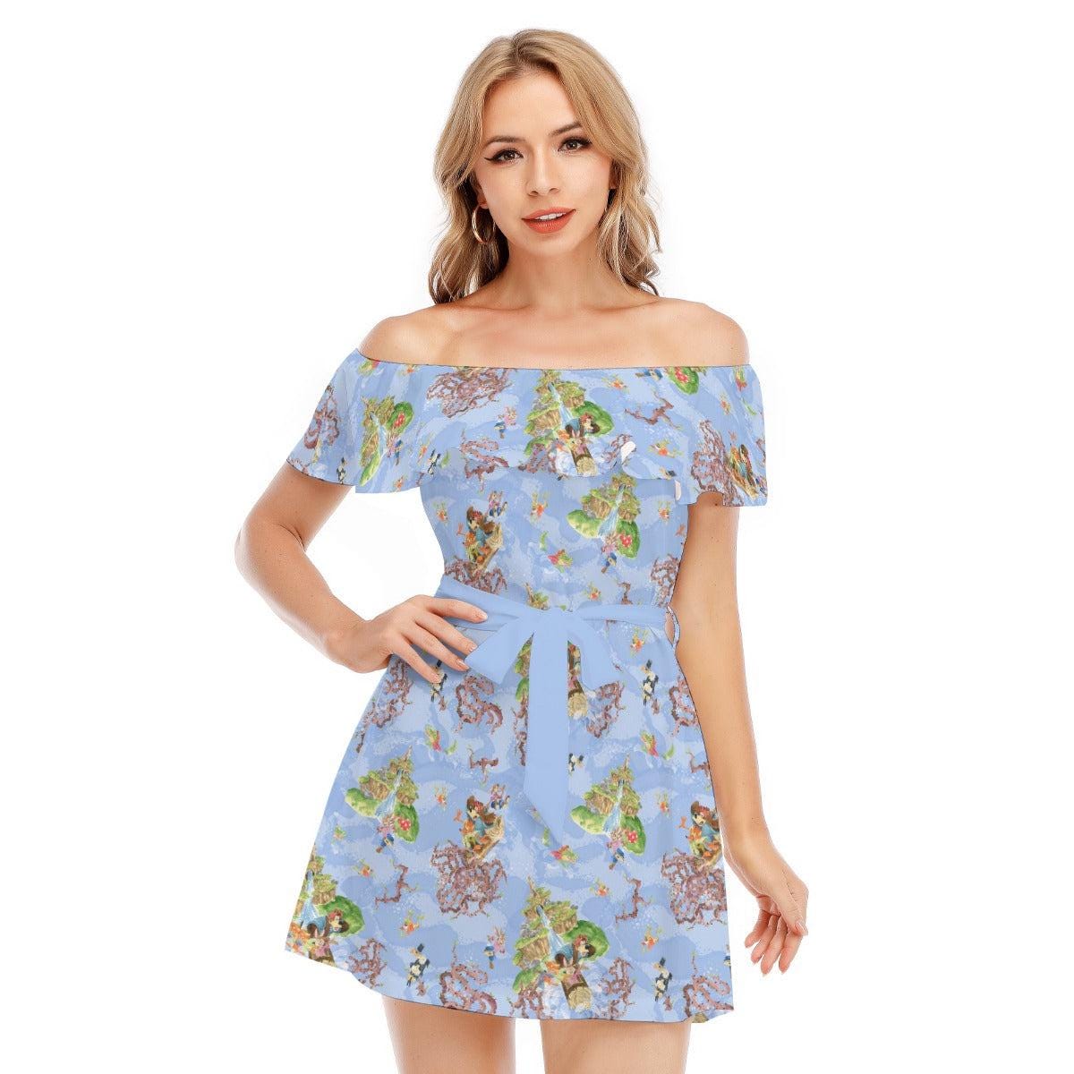 Discover Briar Patch Splash - Disney Inspired Summer Off-shoulder Ruffle Dress, Mother's Day Gift