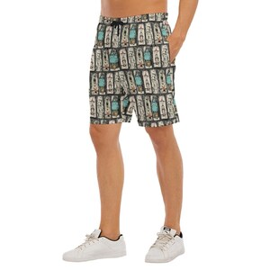 Stretching Haunted Nightmare - Disney Inspired Men's Button Down Shirt, Shorts, Polo, T-shirt in XS–8XL 4. Men’s Pocket Beach Shorts