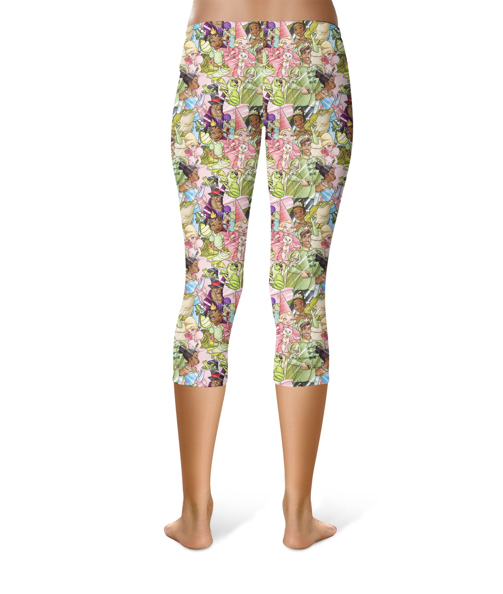 Crown Prince Frog Pattern Print Women Leggings