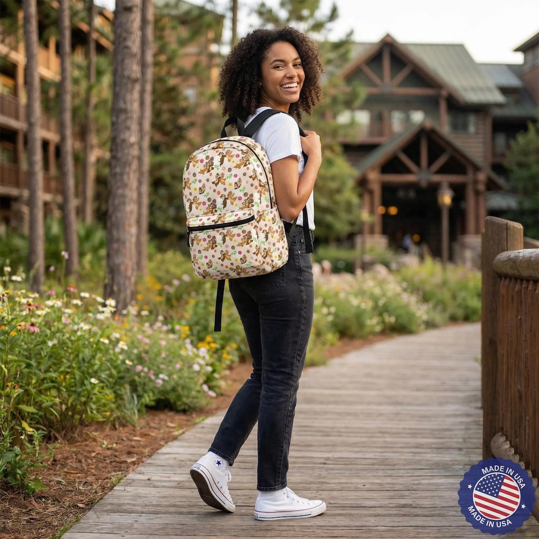 Chip 'n Dale - Disney Inspired Backpack With Multiple Pockets