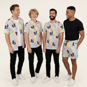 Pastel Mickey Ears Balloons Disney Inspired - Disney Inspired Men's  Button Down Shirt, Shorts, Polo, T-shirt in XS–8XL (New Global Edition)