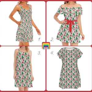 Santa Minnie Mouse - Disney Inspired Summer Dress in XS–5XL (New Global Edition)