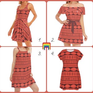 Moana Tribal Print - Disney Inspired Summer Dress in XS–5XL (New Global Edition)