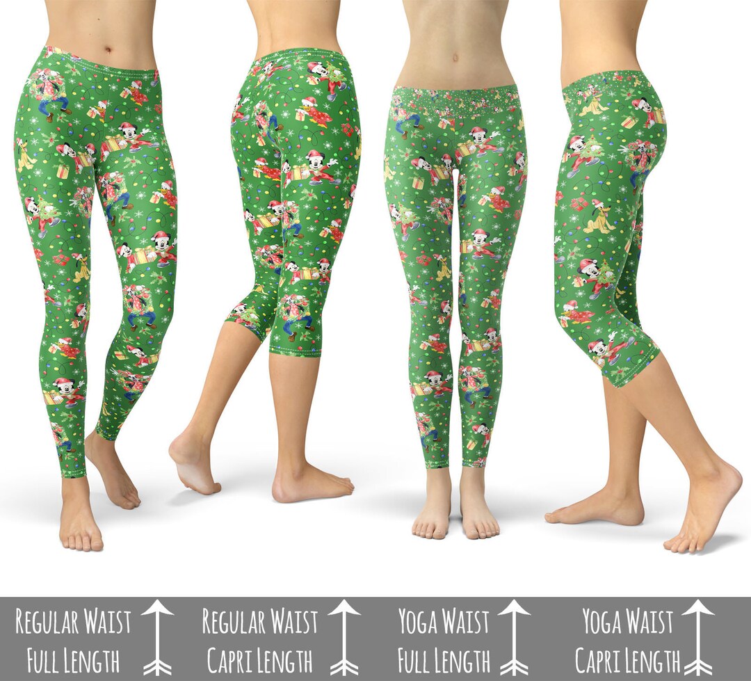 Mickey mouse store christmas leggings