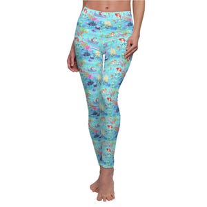 Ariel&#39;s Ocean Wonderland - Women&#39;s Full Length Leggings (Made in USA)