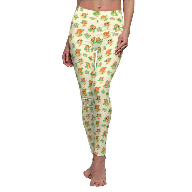 Little Orange Bird - Women's Full Length Leggings | USA Made image 5