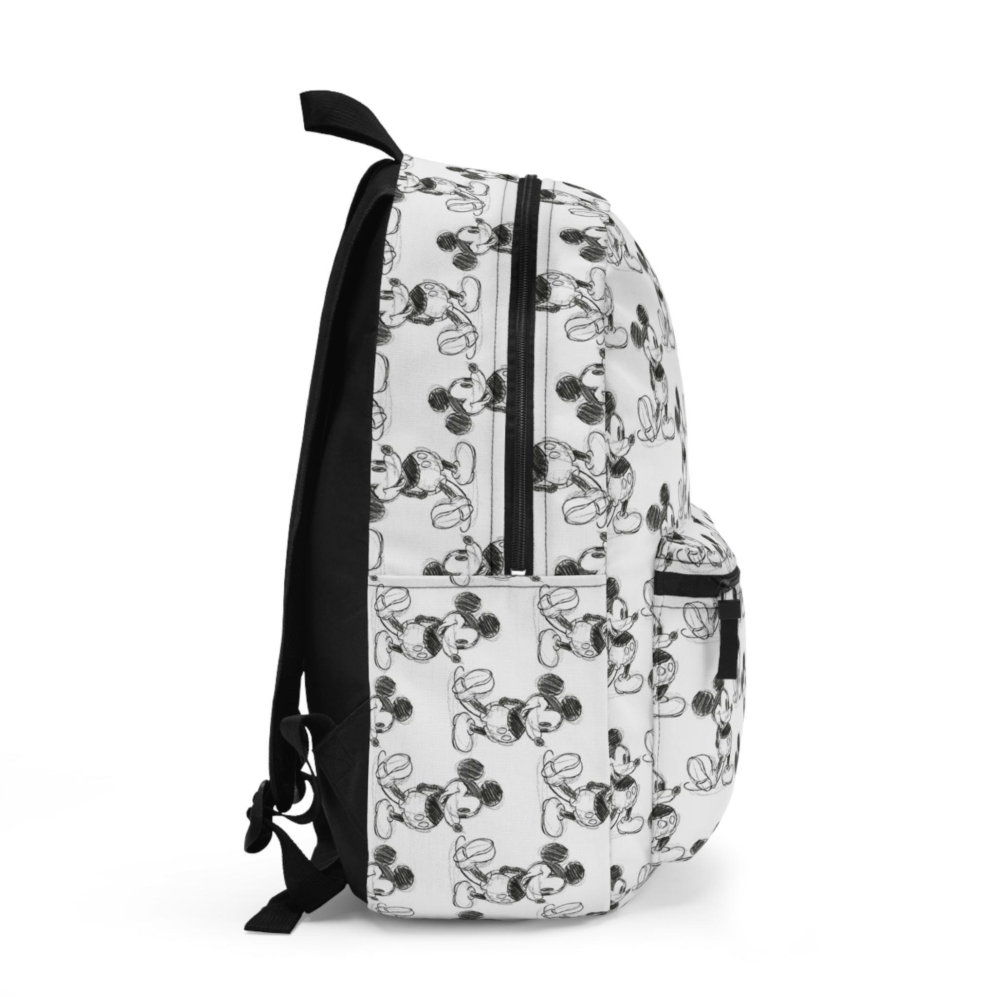 Sketch of Mickey Mouse - Backpack With Multiple Pockets 