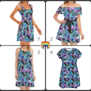 Jack & Sally Sketched - Disney Inspired Summer Dress in XS–5XL (New Global Edition)