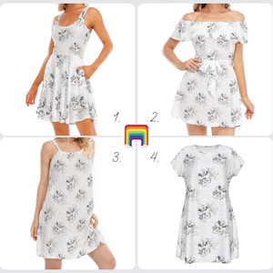 Sketch of Steamboat Mickey - Disney Inspired Summer Dress in XS–5XL (New Global Edition)