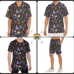 Main Street Electrical Parade - Disney Inspired Men's  Button Down Shirt, Shorts, Polo, T-shirt in XS–8XL (New Global Edition)