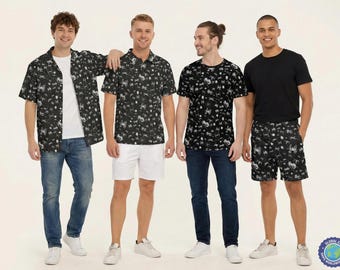 Space Ship Battle SW Inspired - Disney Inspired Men's  Button Down Shirt, Shorts, Polo, T-shirt in XS–8XL (New Global Edition)