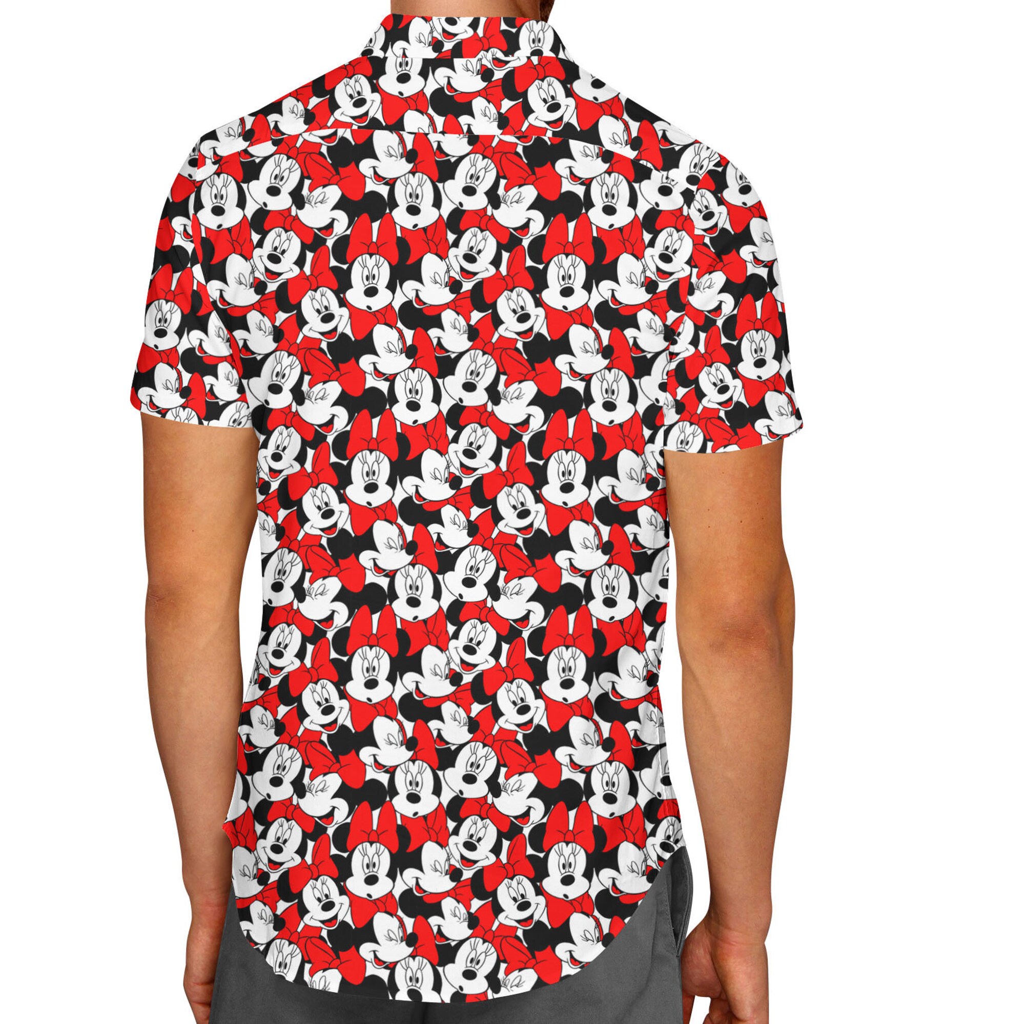 Many Faces of Minnie Mouse Disney Hawaiin T Shirt