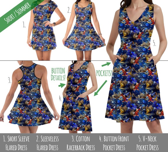 Different types of short dresses hot sale