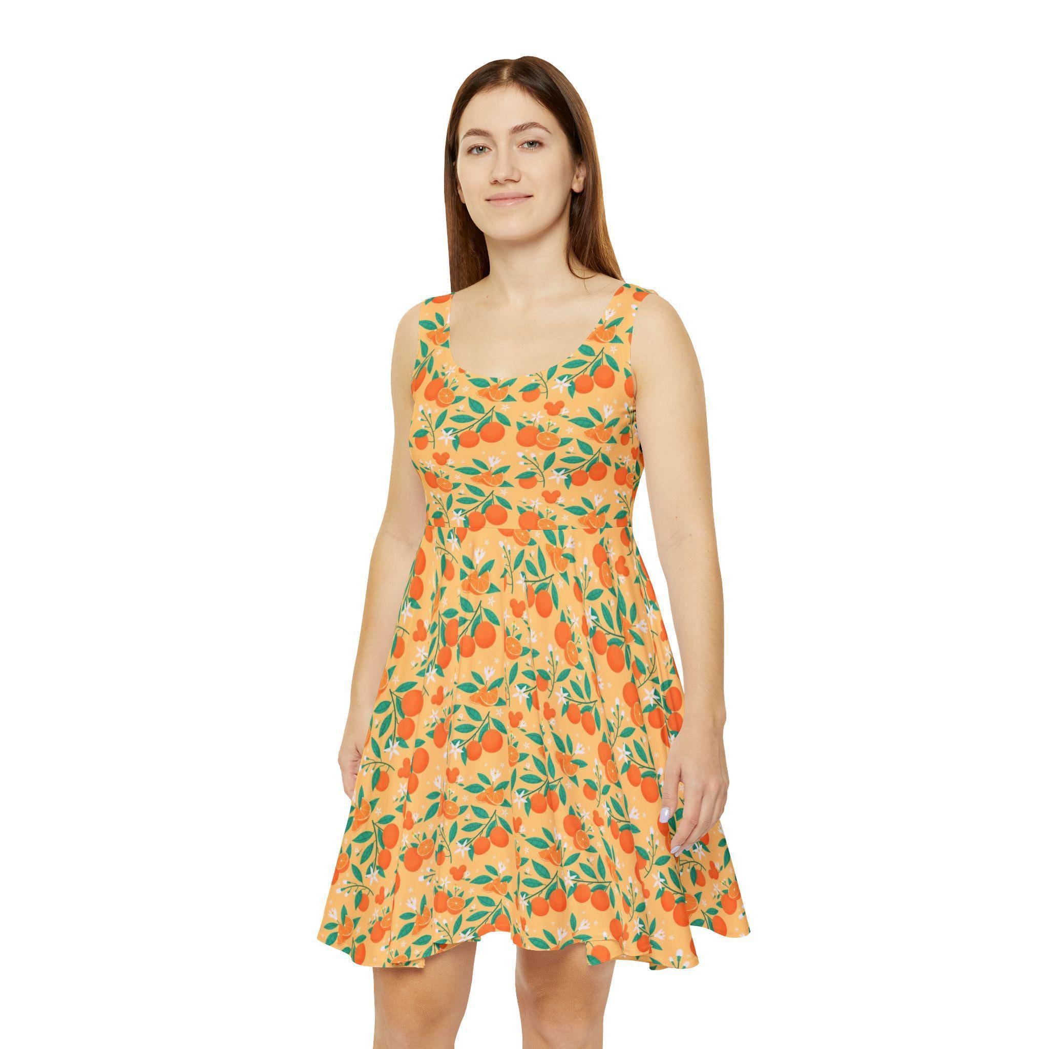 orange skater dresses Sunflower Skater Dress
