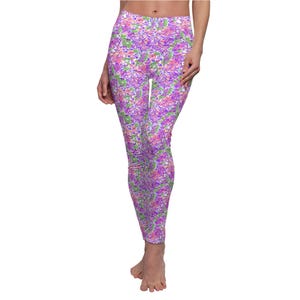 Bright Tropical Splash - Mickey & Friends - Women&#39;s Full Length Leggings (Made in USA)